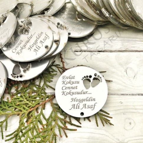 Pleksi ayna lazer kesim Bebek Ayağı